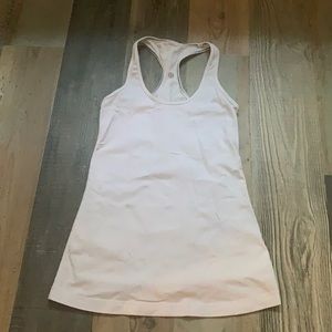 Lululemon white racer back tank.